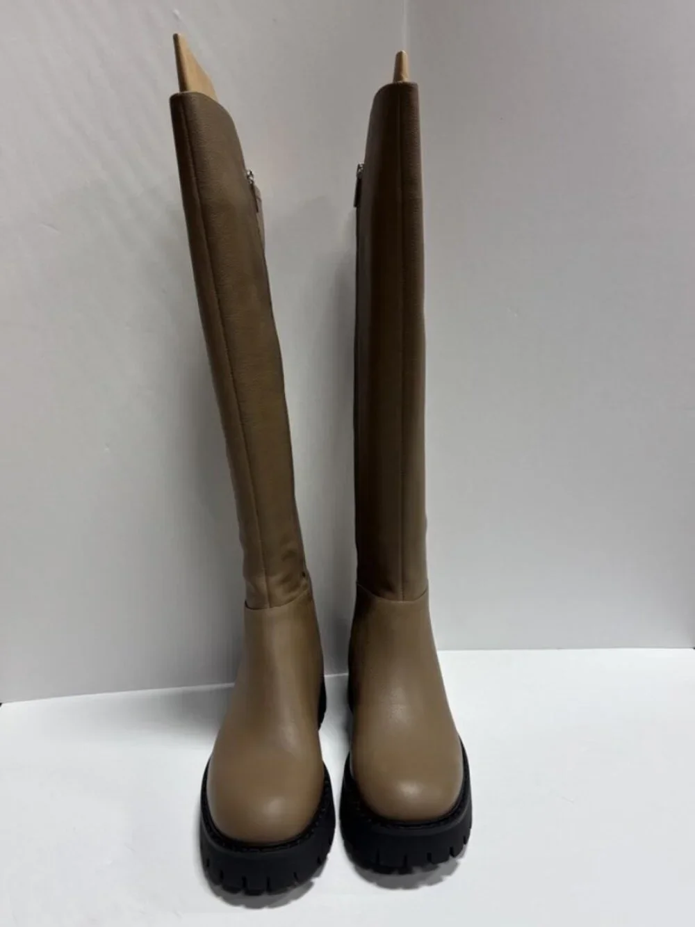 Michael Kors Women’s Asher Taupe Knee High Boots, Size 10 M